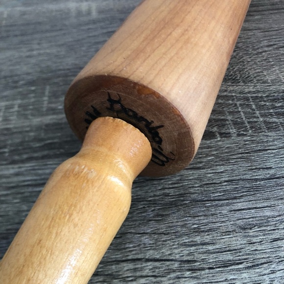 Vtg Baribocraft Solid Wooden Rolling Pin - Picture 3 of 8